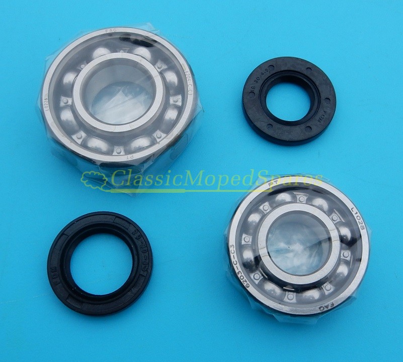 Peugeot 103 Moped FAG Crankshaft Roller Bearing Kit with Seals