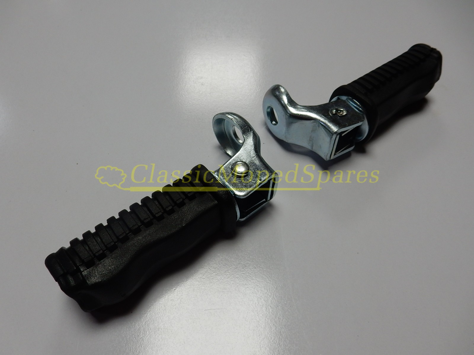Universal Passenger Foot Rests Rotating Up/Down positions Set (Pair)
