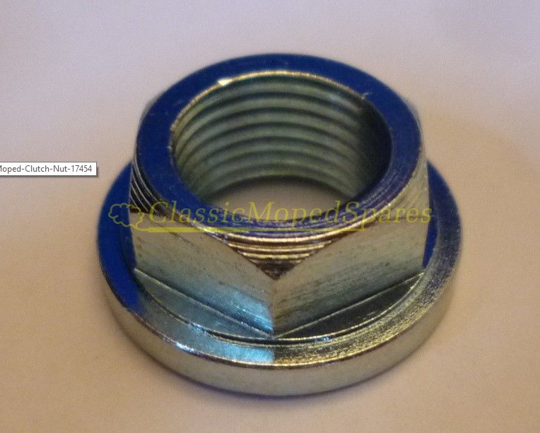Mobylette Series 50, G50 ,G50S,G50L, H50 ,H50S,H50LC Clutch Nut 17454 - Image 2