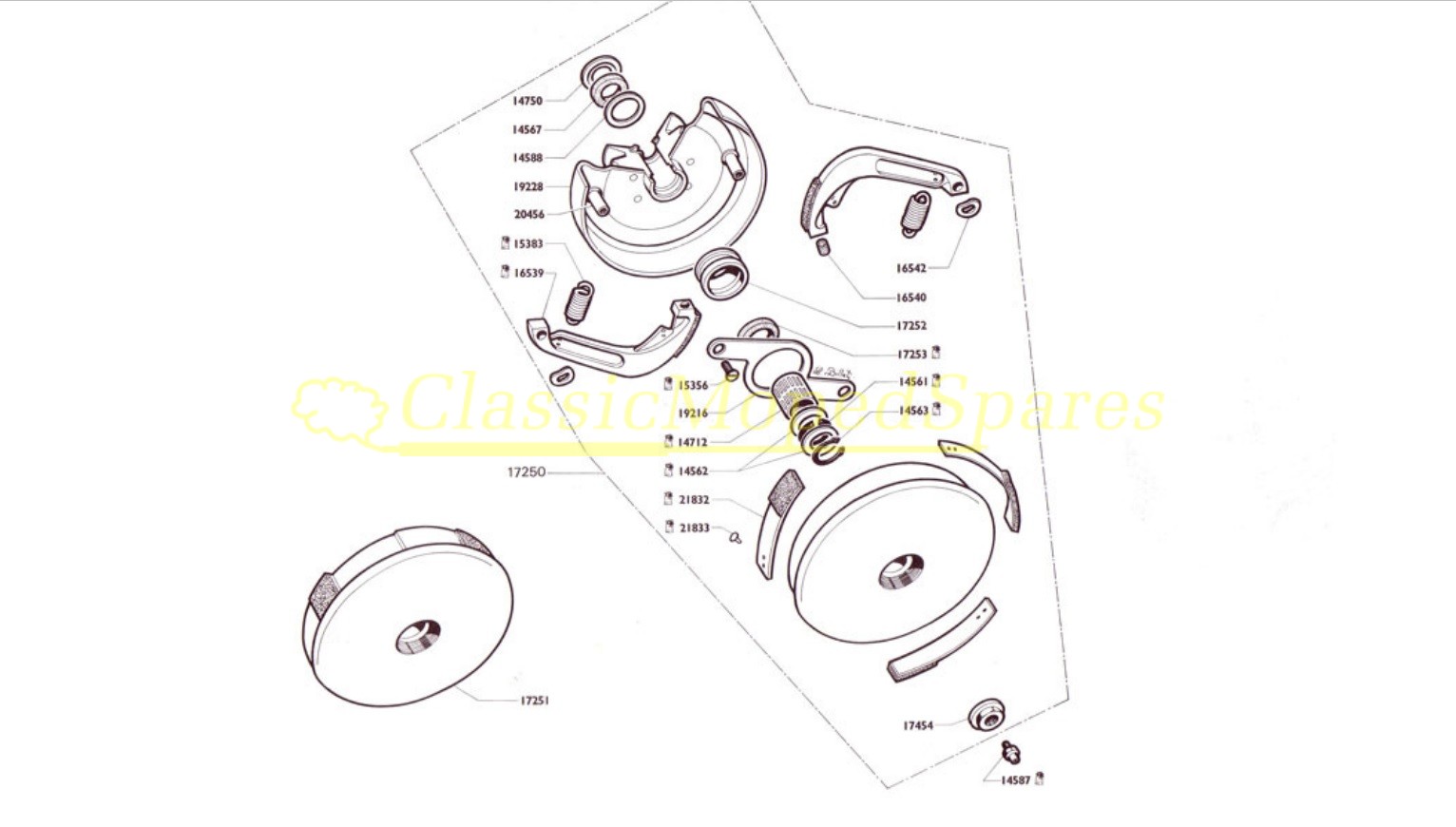 Mobylette X7 S and L models Complete Standard Clutch Unit 17250 - Image 2