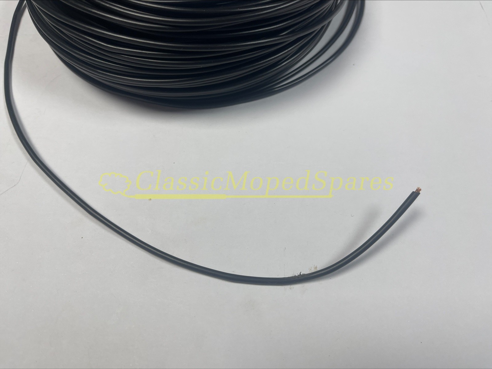 Black Wire for Mobylette, Raleigh and more Electrical Systems Horn Lighting Bulbs Ignition etc (price per metre)