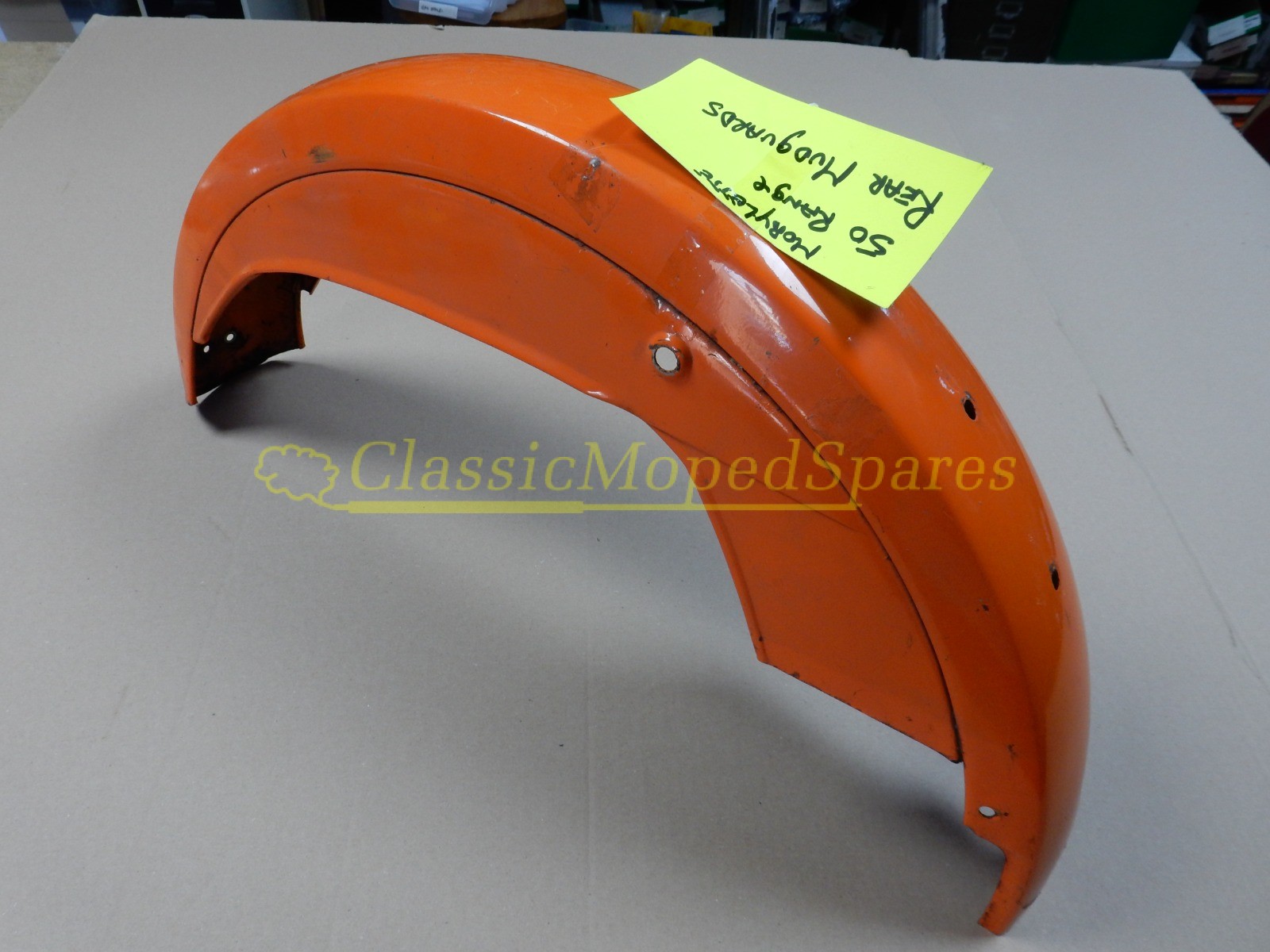 Mobylette Motobecane 50,50S,50V,50VL Tango Orange Rear Mudguard Fender Part 21121 - Image 2