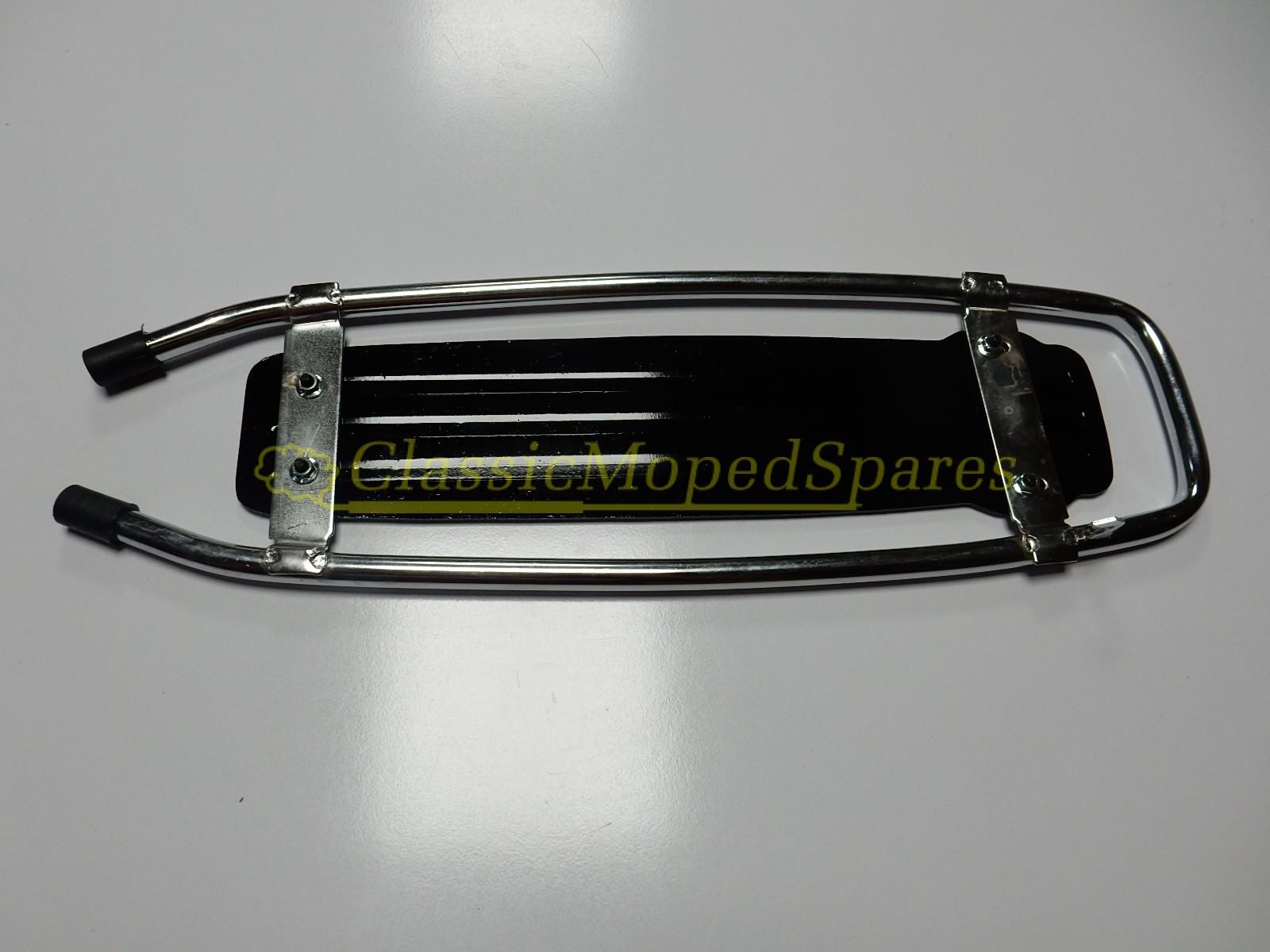 Peugeot 103 MVL Rear Luggage Rack Carrier in Black and Chrome - Image 2