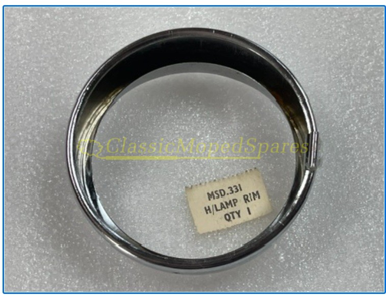 Raleigh RM6 Runabout, RM7 Wisp Sturmey Archer Headlight Rim MSD331 - Image 2