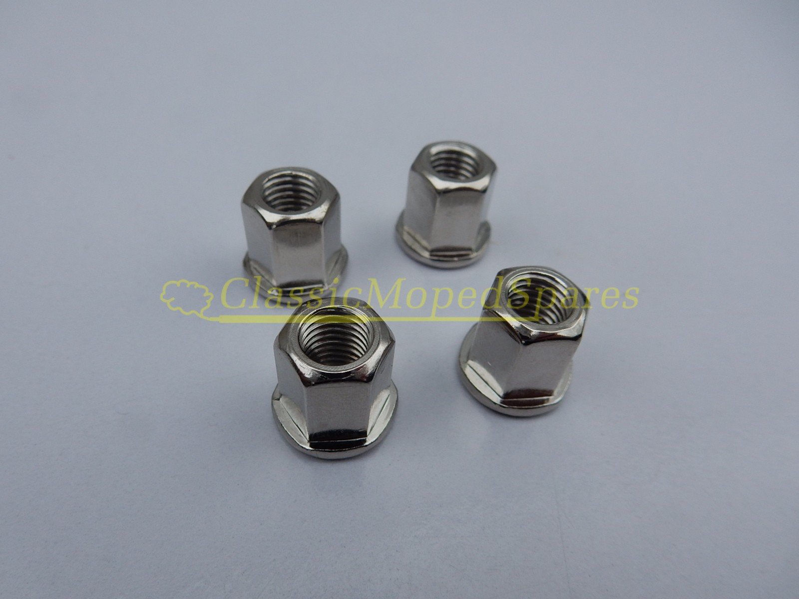 Mobylette, MBK, Peugeot Engine Cylinder Head Nuts (Set of 4, 7mm by 12.5mm high)