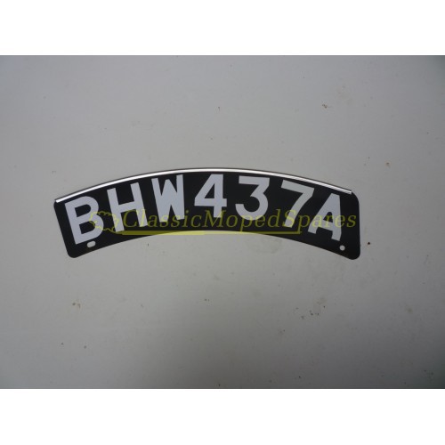 Raleigh Runabout RM 6,8,9,11 Front Number Plate (Finished)