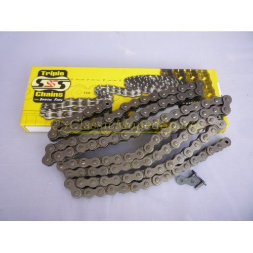 Heavy Duty Moped Drive Chain for Honda, Mobylette, Raleigh, and most mopeds TKR