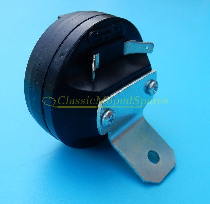 Peugeot 102,103,104,105, Velo Solex 3800, 6000 Round Electric Horn TR8 with bracket 6V/10W AC - Image 3
