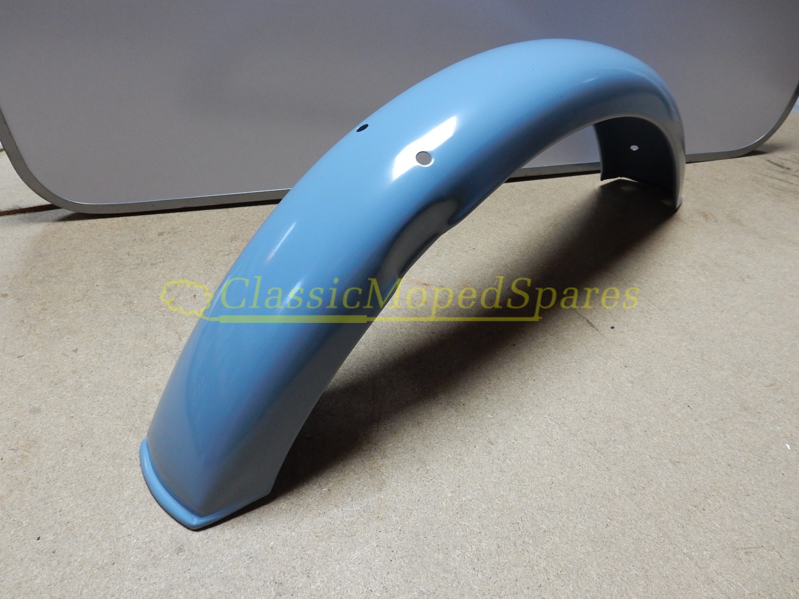 Mobylette Motobecane AV88, 881 Front Mudguard Fender in Blue (NEW Reproduced pressed metal)