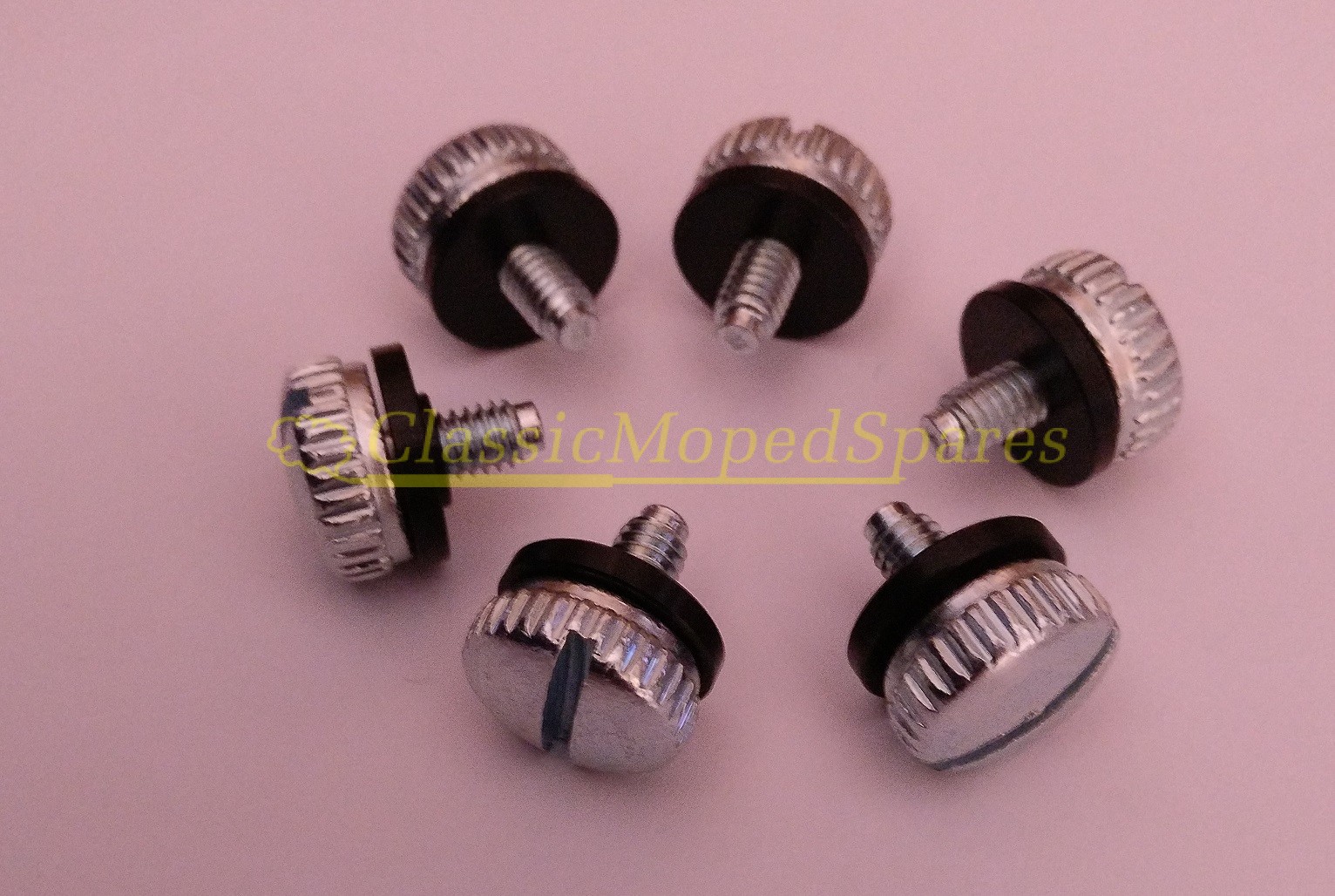 MOBYLETTE MOTOBECANE MOPED SIDE PANEL Chain Guard SCREWS & BLACK WASHERS 6 per pack