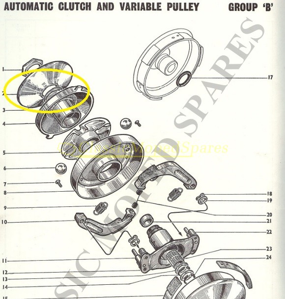 Raleigh RM5 Supermatic Clutch Unit (read description before purchase) - Image 2