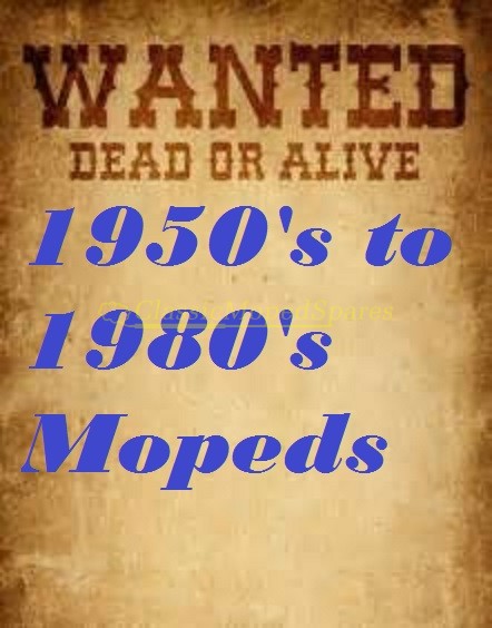 WANTED MOPEDS FROM THE 1950's to 1980's FOR PRIVATE COLLECTORS