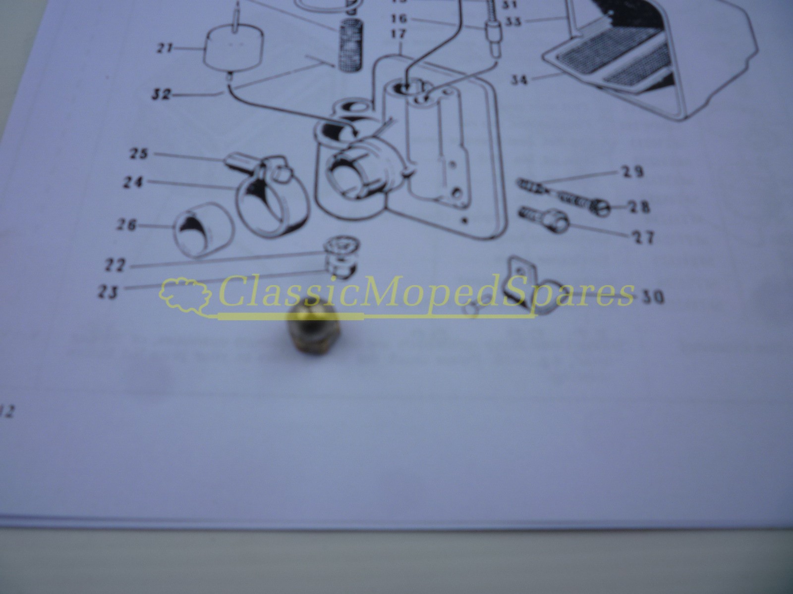 Gurtner Carburettor Lower Cap Nut