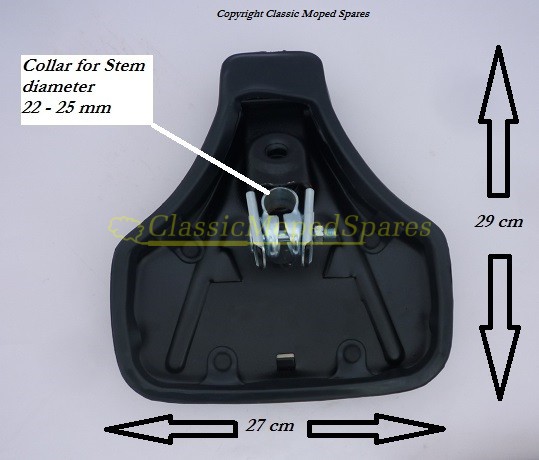 Mobylette, Motobecane Moby, Moped Alternative Replacement NEW Black Saddle - Image 3