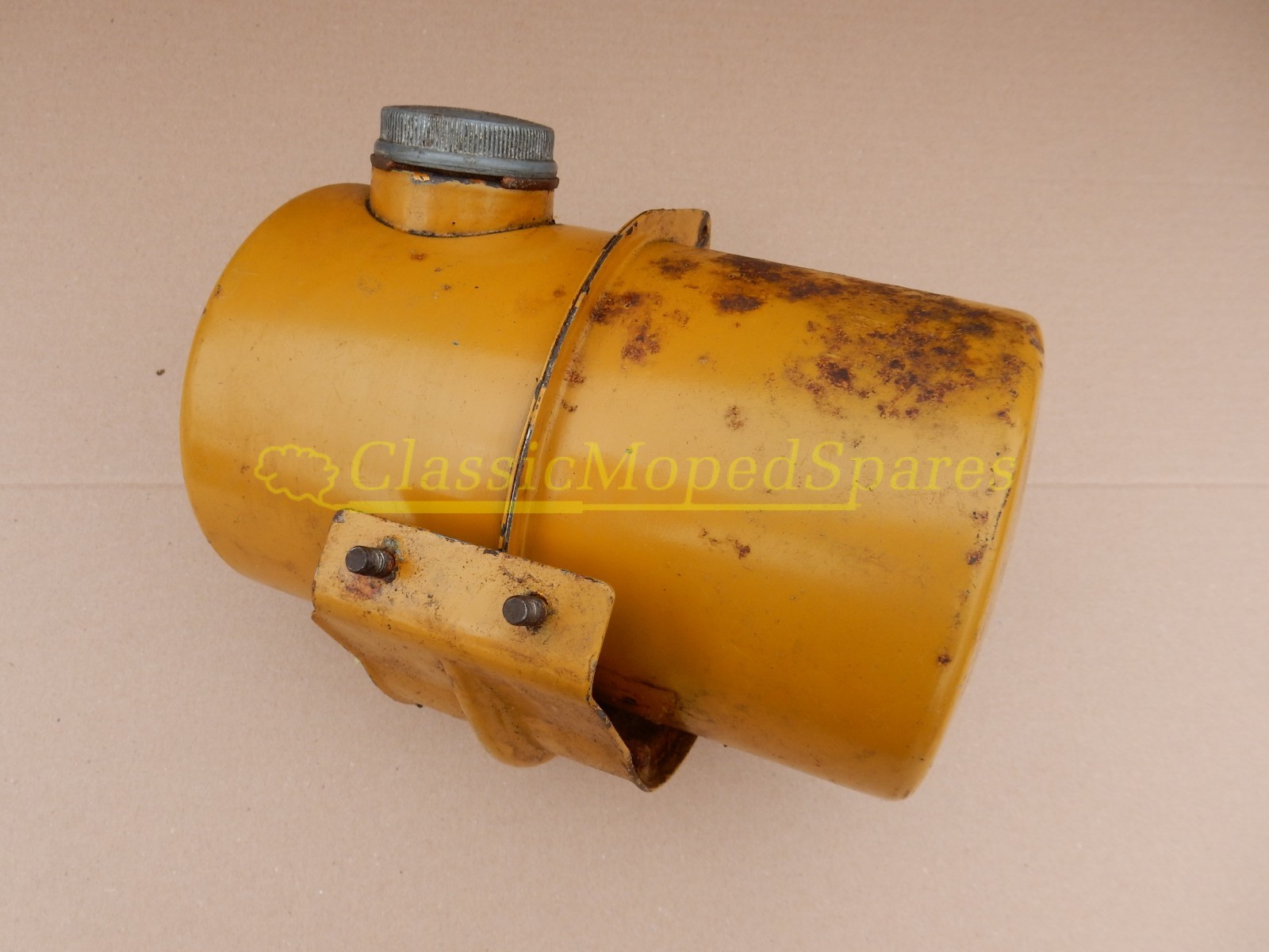 Raleigh RM7 Wisp Round Petrol Gas Fuel Tank in Yellow - Image 5