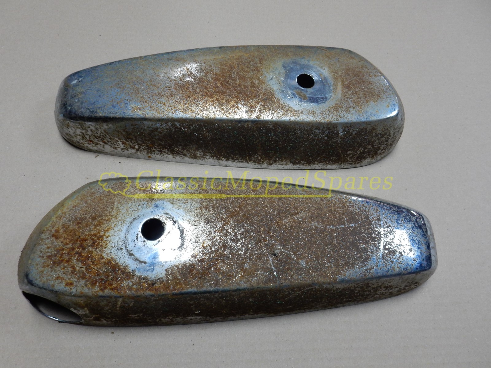 Mobylette AV89 and Raleigh RM5 Supermatic Fuel Tank Chrome Side Covers Parts 17778 and 17779 - Image 2