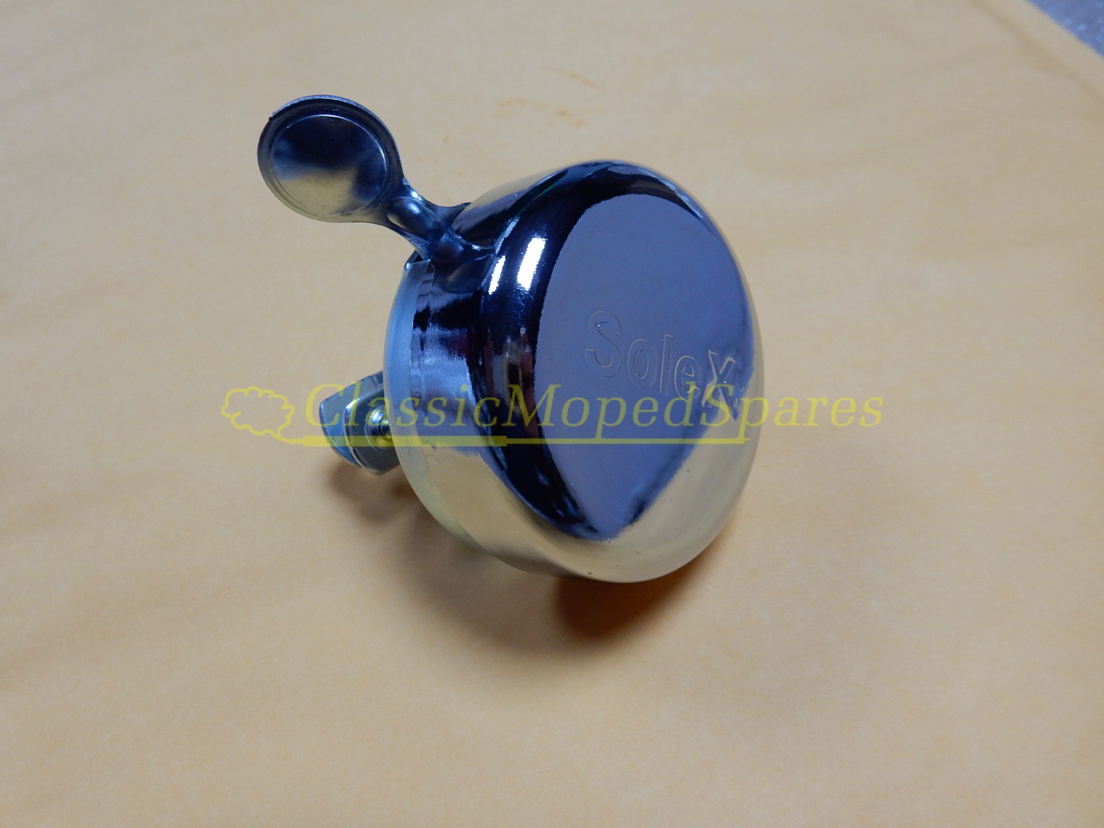 Velo Solex Logo Embossed Chrome Bell - Superb Special Item - Image 3