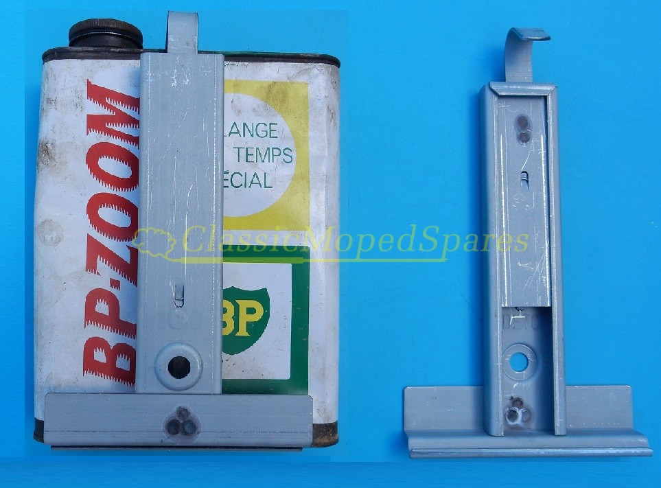 Mobylette, Motobecane, Velo Solex, BP Zoom, Solexine Fuel Can Holder (SLIDING CLAMP)