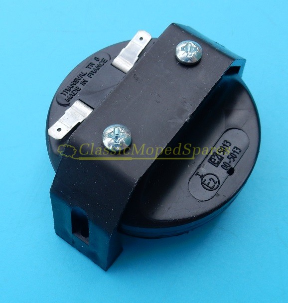 Peugeot, Solex Universal Front Mounted Round Electric Horn TR8 with front mounting arms 6V/10W AC - Image 3