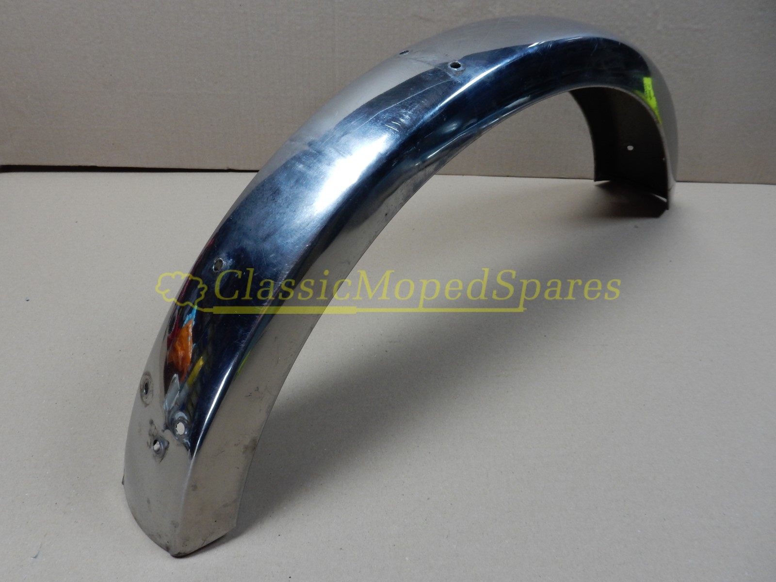 Mobylette Series 40,40L,40N,40S,40T,40V Front Mudguard in stainless steel silver