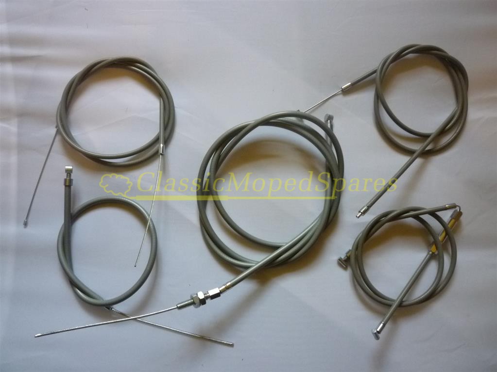 NEW Raleigh RM8 Automatic II Moped Full Cable Set (Made in Britain)