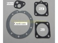 Velosolex Solex Autocycle Moped Engine Complete Gasket 4 part Set WITH CLOSED TYPE CRANKCASE