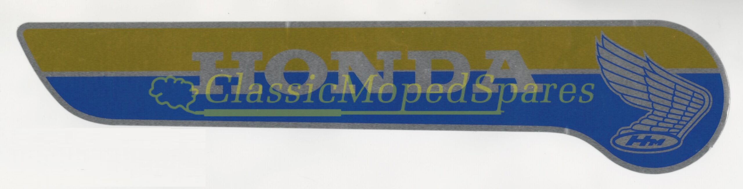 Honda PC50, PC50K1 Fuel Tank Transfer Label Set (Price per pair) in Blue and Gold