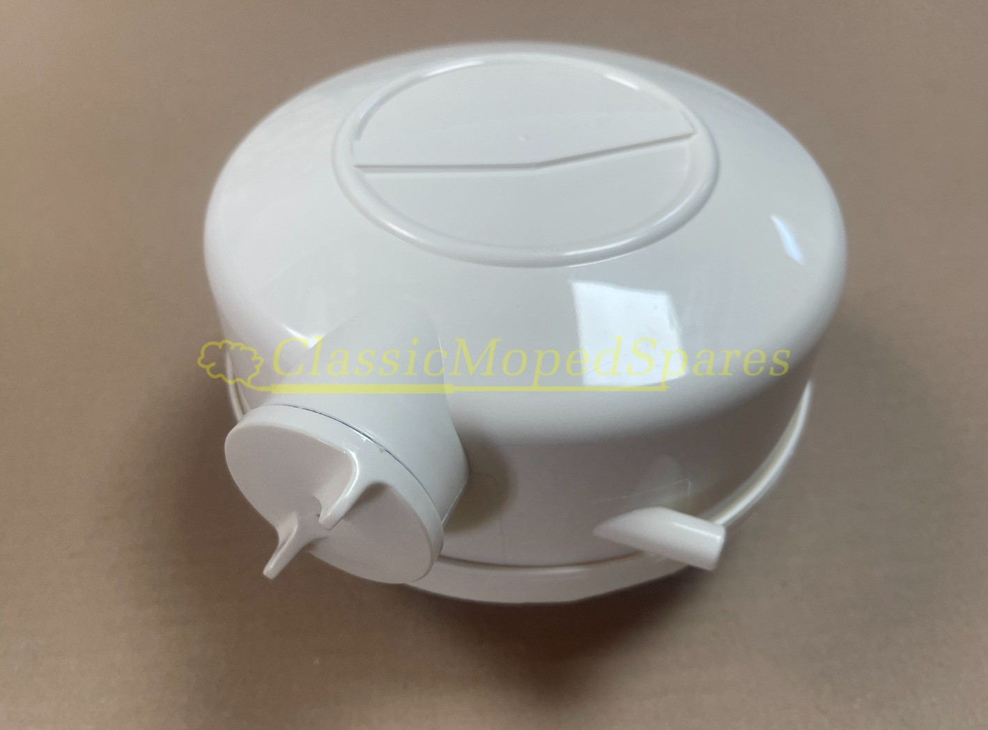 Velosolex Solex 3300, 3800, 4600, 5000 Aftermarket Petrol Fuel Gas Tank with Cap in White