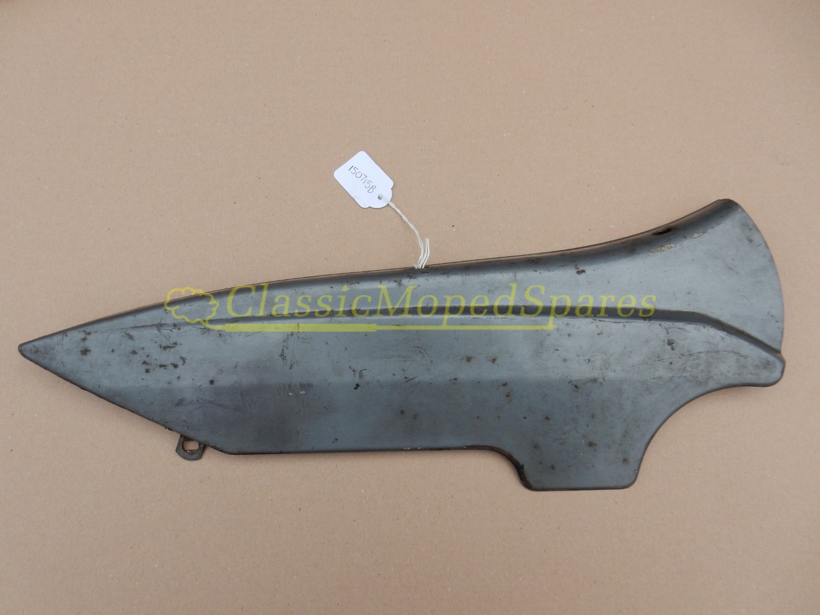 Early Mobylette Motobecane Right Hand Chain Guard Cover Panel in Grey - Image 3