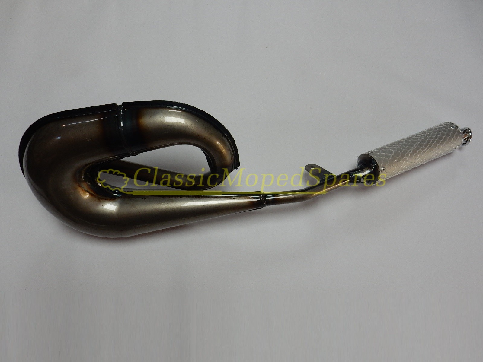 Tomos A35 Performance Snake Exhaust with Aluminium Can Silencer D.50 - Image 2