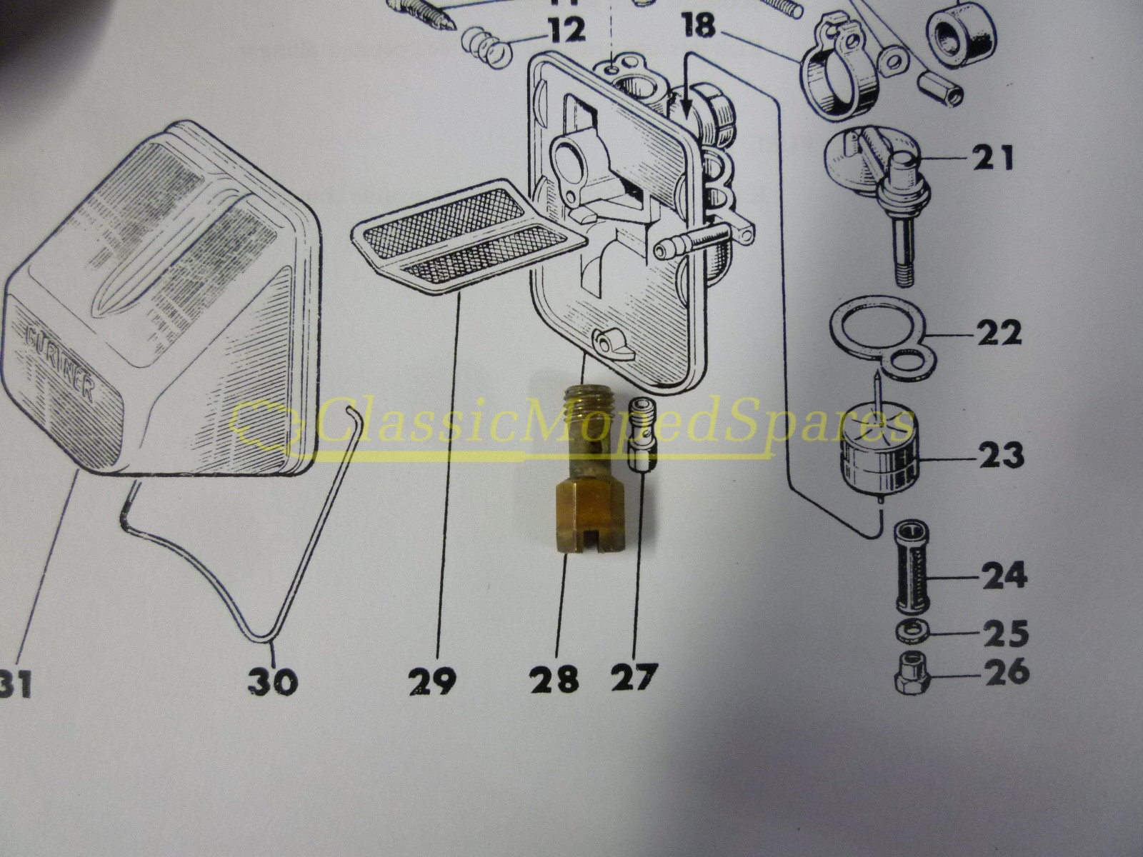 Gurtner Carburettor Main Jet No21