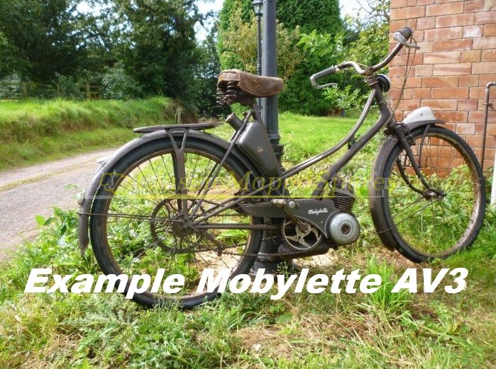1950's Rare Original Mobylette AV3 Chain and Engine Side Panels Covers Guards - Image 5