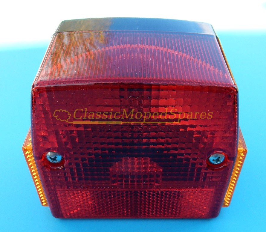 Peugeot 103 SPX RCX, Mobylette MBK 51 Rear Tail light with Side Reflectors - Image 3