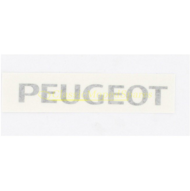 Black Peugeot Transfer Sticker Label for Saddle or Body