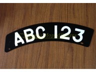 Doherty Classic Moped FRONT NUMBER PLATE LETTERS AND NUMBERS - Image 2