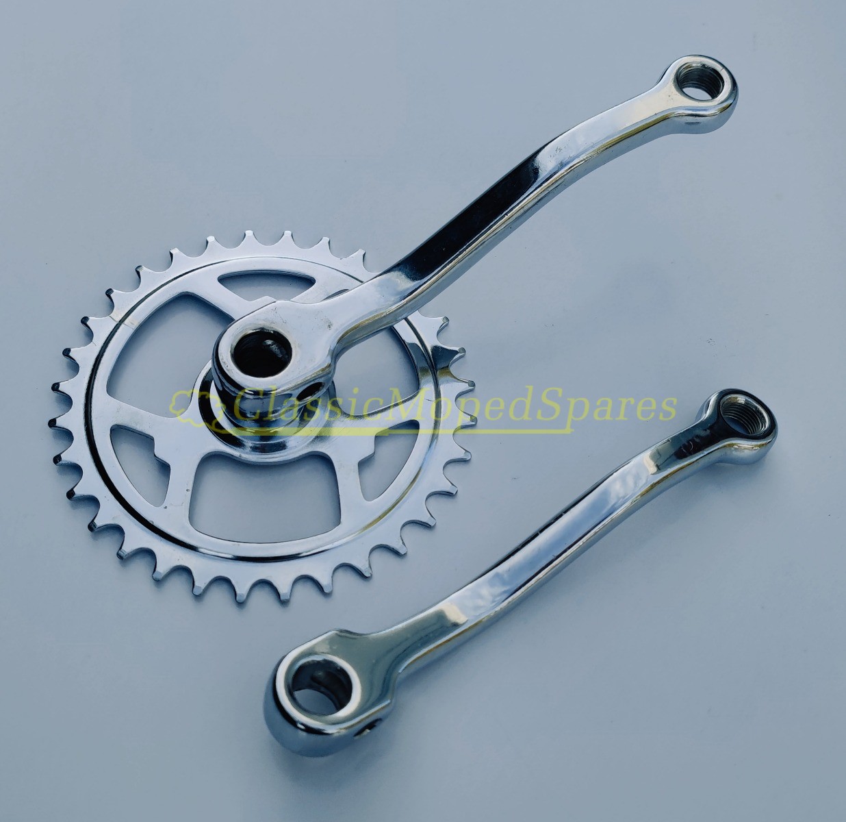 Velo Solex 3800 etc, Right Hand Pedal Sprocket and Left Hand Crank Set