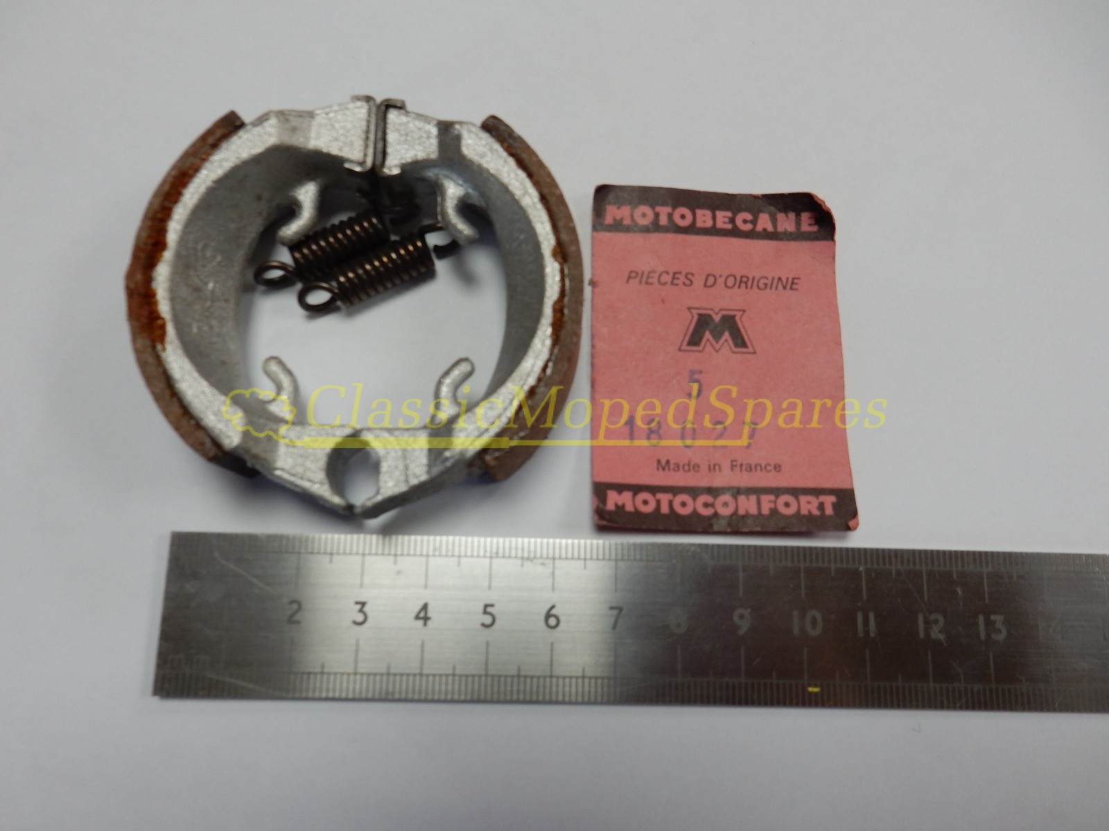 Mobylette Motobecane Cady M1 C1 70 x 20 mm Lelu Hub Rear Brake Shoes part 18027 - Image 2
