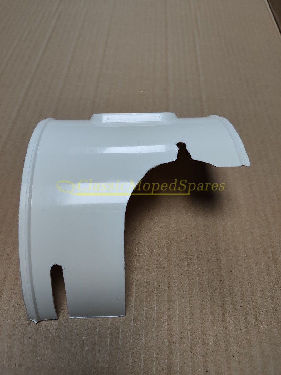 VELOSOLEX SOLEX 5000 / TROTILEX WHITE FRONT ENGINE COVER COWLING HOOD IN WHITE - Image 2