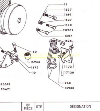 Mobylette Motobecane AV10 / AV7 MBK51 Engine Spring Retaining Bracket Lug - Image 2