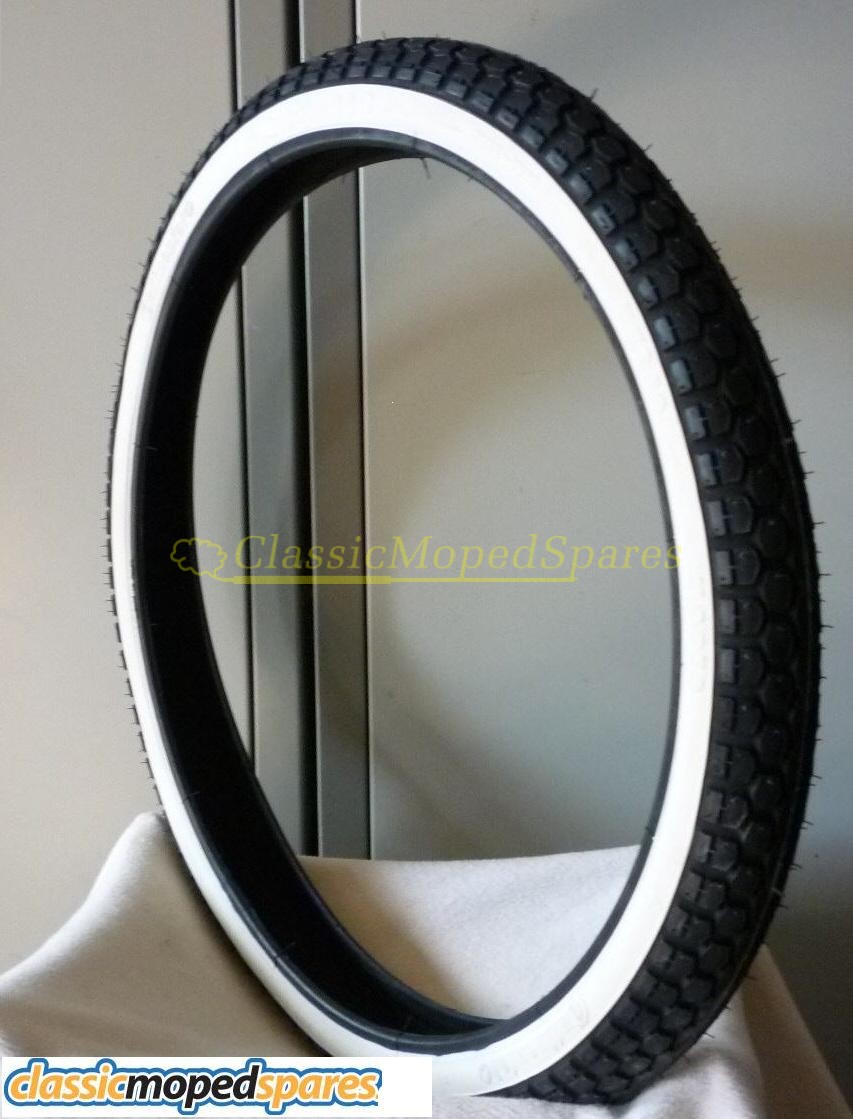 Mobylette C52 C52TT Whitewall Tyre 2.75-17 (2 3/4 - 17)