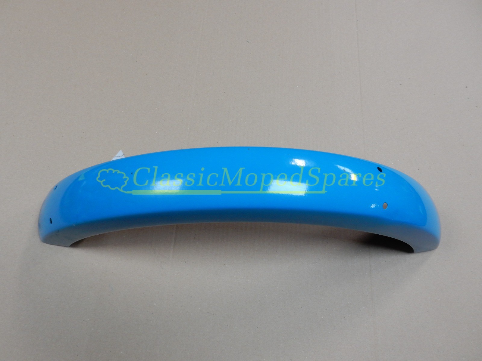 Motobecane Mobylette Series 40, H40, H40TS, H40VS Front Mudguard in Original Provence Bleu Blue Part Number 22457 - Image 3