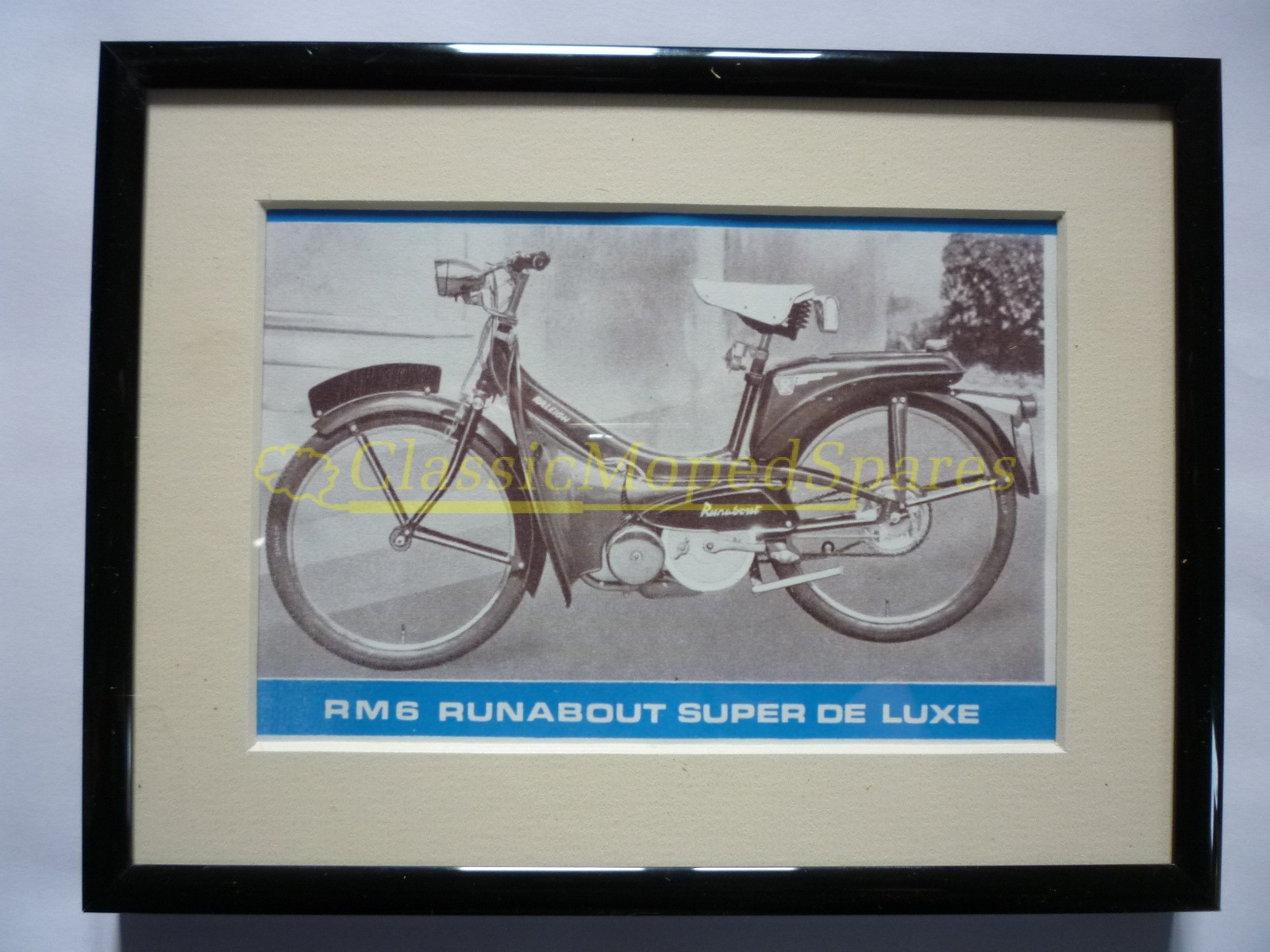 Raleigh RM6 Runabout Super De Luxe Moped Framed Picture