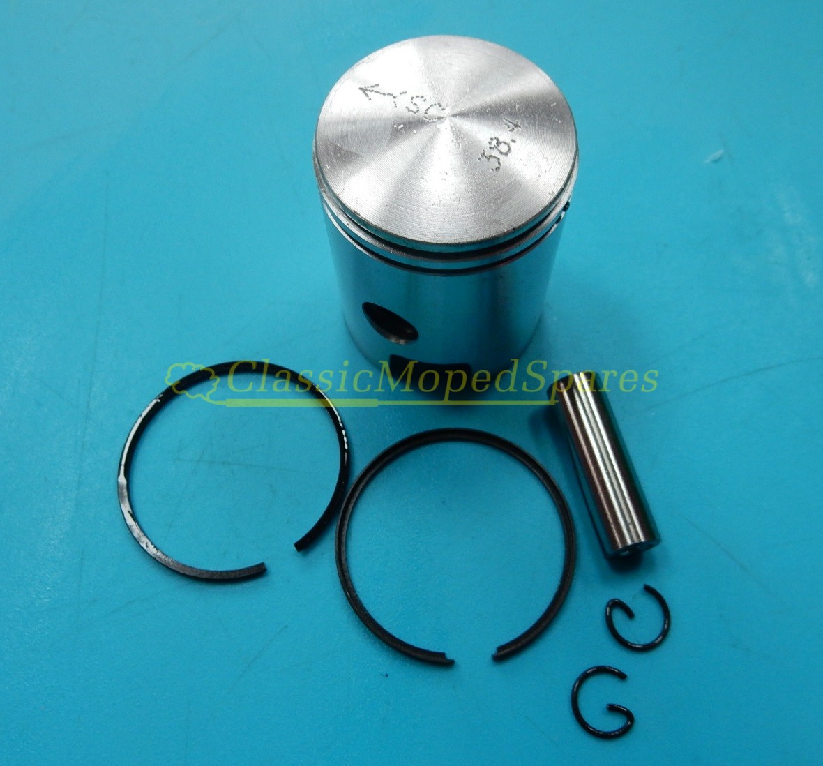 Piaggio Ciao 38.40 Piston Kit with rings, circlips gudgeon and circlips
