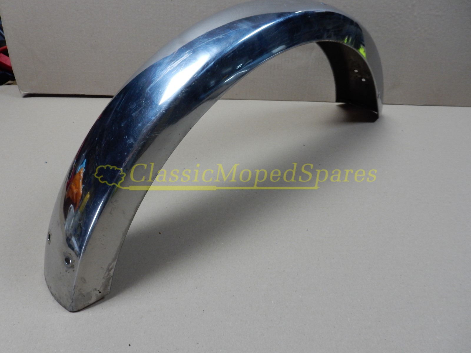 Mobylette Series 40,40L,40N,40S,40T,40V Front Mudguard in stainless steel silver - Image 4