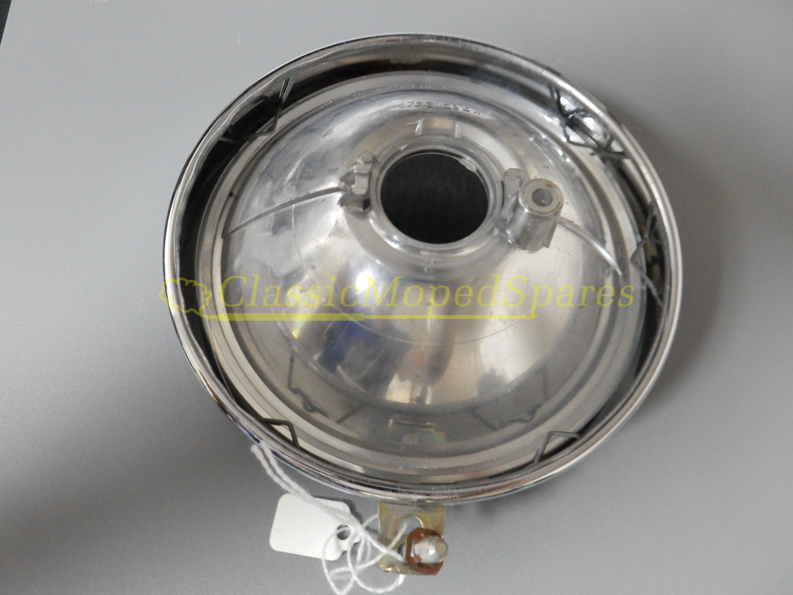 Mobylette Front Chrome Headlight Lamp Surround with Luxor 135 Lens - Image 5