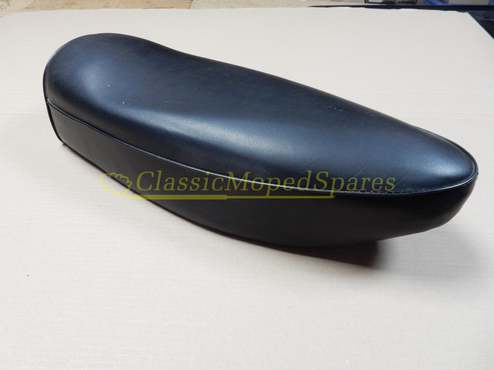 Mobylette Raleigh or other moped plain Black Dual Saddle Seat - Image 2
