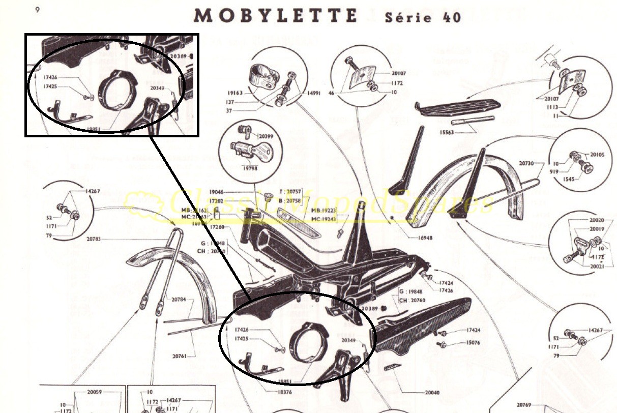 Mobylette Motobecane Variable Clutch Cover Housing Retaining Screw Bolt M5x0.90 - Image 3