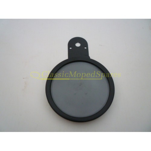 Oxford Black Metal Traditional Round Tax Disc Holder for Moped, Scooter, Motorcycle