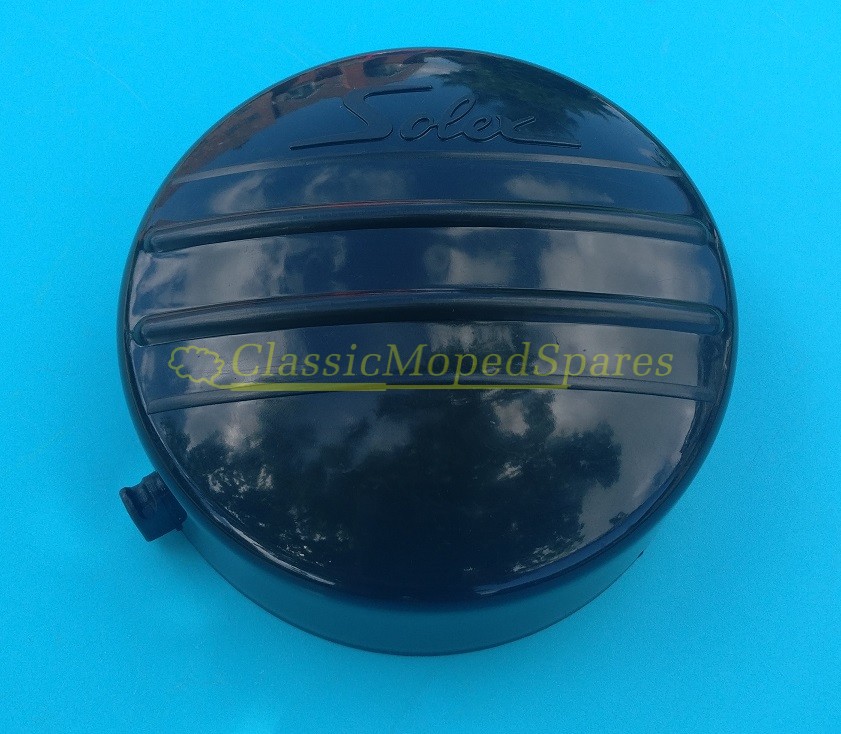 Velosolex Solex 660,1010,1400 BLACK Ignition Magneto Flywheel Engine Cover with logo