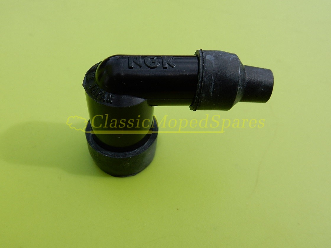NGK PUSH ON Spark Plug Cap Cover for use with Mobylette, Motobecane, Motoconfort HT Lead
